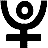 Pluto Glyph Symbol