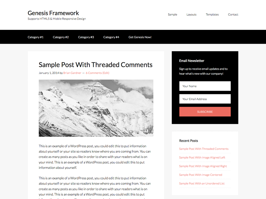 Genesis Sample Theme