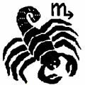 Lobster with Scorpio symbol