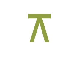 A large quincunx or inconjunct aspect symbol in green (resembles a stool, with an upside-down letter V and a horizontal line on top)
