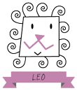 Stylized lion to represent Leo