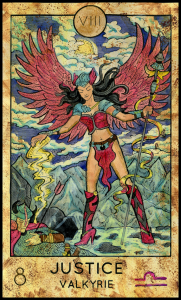 Major Arcana #8 - Justice - Tarot Card from the Fantasy Deck