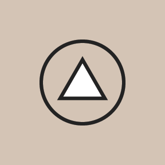 A triangular symbol to represent the fire Element