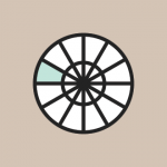 Illustration of a blank astrological chart wheel, with the 12th house highlighted in color