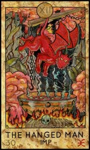 Major Arcana #12 The Hanged Man - Fantasy Tarot Card Deck