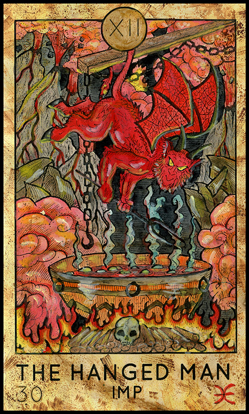 Tarot Answer: The Hanged Man (Fantasy | Cafe Astrology