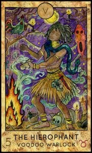 Major Arcana #5 - The Hierophant - Fantasy Deck Tarot Card