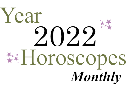 Year 2022 Horoscope Monthly Banner
