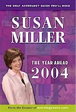 Book cover with a photo of Susan Miller, the author, and the words, Susan Miller, The Year Ahead 2004"